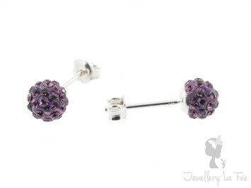 EARR 6mm Ball -  Amethyst