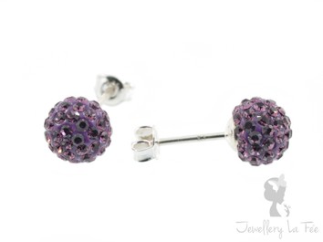 EARR 8mm Ball -  Amethyst