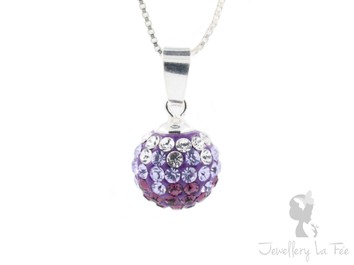 PEND 10mm Ball - Amethyst Mix