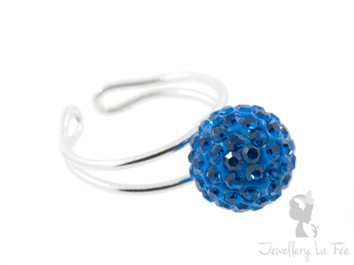 RING 10mm Ball STWW - Capri Blue