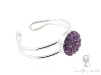 RING 8mm Disc TWW - Amethyst